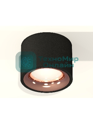 Светильник Ambrella Light XS7511025 SBK/PPG черный песок/золото розовое полированное MR16 GU5.3 (C7511, N7015)