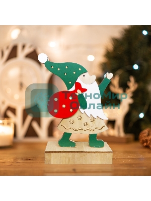 Деревянная фигурка Neon-night с подсветкой 