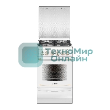 Плита газовая Gefest ПГ 5100-02 0181 белый, конфорок 4 шт, духовка 52 л, 50 см x 85 см x 58.5 см