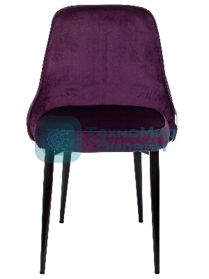Стул для кухни Бюрократ KF-5_2 комплект 2 шт фиолетовый зигзаг металл черный на ножках