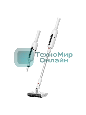 Пылесос вертикальный Deerma VC55 белый, питание от аккумулятора, 130 Вт, уборка сухая, пылесборник 0.3 л, работа от АКБ max 20 мин