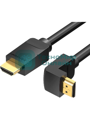 Кабель Vention HDMI High speed v2.0 with Ethernet 19M/19M угол 270 - 2м