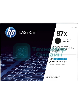 Тонер Картридж HP 87X CF287X черный для HP LJ Ent M506/M527 (18000стр.)