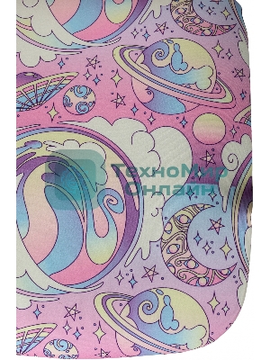 Кресло детское Бюрократ BuroKIDS 1 W мультиколор луна розовая крестов. пластик пластик белый