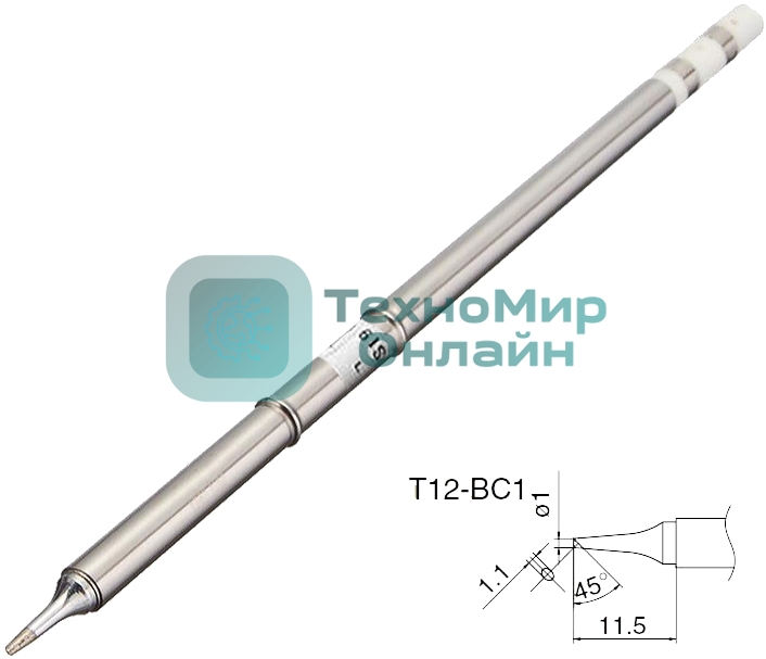 Жало для индукционных паяльников T12-BC1