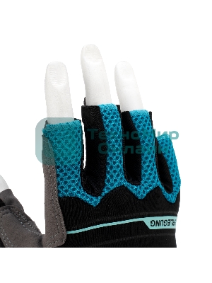 Перчатки комбинированные облегченные Gross открытые пальцы, AKTIV, размер М (8)