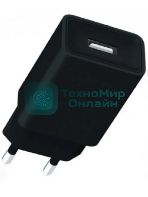 Сетевое зарядное устройство GoPower GP1U 1USB 2.4A 12W черный (1/120/480)