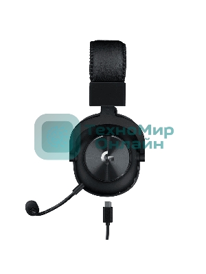 Гарнитура Logitech G PRO X чёрный, беспроводная, USB, подвижный микрофон, отсоединяемый кабель 2 м