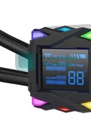 Система жидкостного охлаждения Thermaltake LA360-S ARGB Soc-AM5/AM4/1200/1700/1851 черный 4-pin 38.35dB Al+Cu LCD 360W Ret (CL-W462-PL12SW-A)