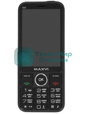 Мобильный телефон Maxvi B35 черный