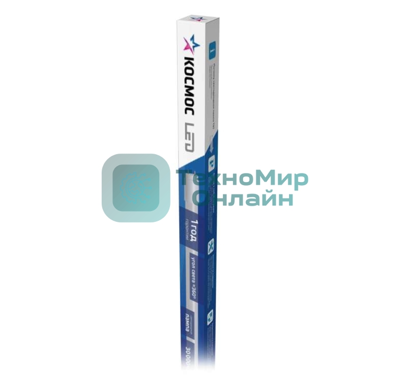 Лампа светодиодная Космос 20Вт G13 6500К GLASS 1200мм T8