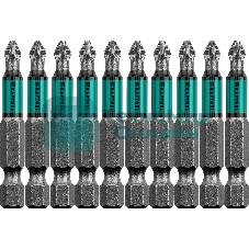 Биты KRAFTOOL Optimum Line, PZ2, 50 мм, тип хвостовика E 1/4