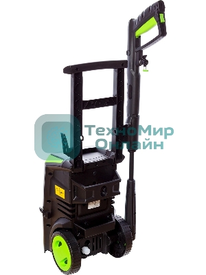 Мойка высокого давления RedVerg RD-HPW1800 220В/50Гц; 1800Вт; 140 бар; расход воды-306л/ч; темпер. воды на вх.-до 60 град; шланг-5м; пласт. пистолет и удлинит. насадка; емкость для моющего средства; вес-5,6кг