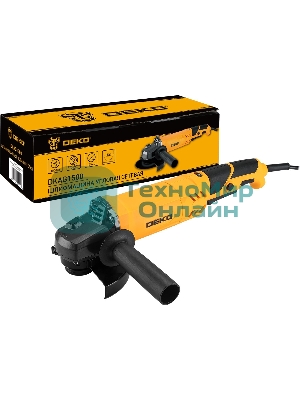 Угловая шлифовальная машина Deko DKAG1500 1500Вт 12000об/мин рез.шпин.:M14 d=125мм