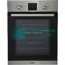Встраиваемая электрическая духовка Korting OKB 7931 CMX 59.6 х 45 x 55 см, 9 режимов нагрева, сенсорное электронное управление TouchControl, LED дисплей Cold White белого цвета, утапливаемые переключатели, телескопические направляющие на 1-м уровне, нержавеющая сталь
