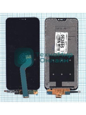 Дисплей для Xiaomi Redmi 6 Pro, Mi A2 Lite в сборе с тачскрином черный