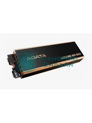 Накопитель SSD ADATA LEGEND 960 MAX, 4Tb, M.2 2280, PCIe 4.0 x4, NVMe, R/W 7400/6800, с радиатором