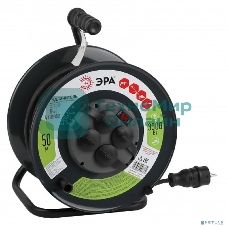 Удлинитель силовой RMx-4es-3x1.5-50m-IP44(KG) на метал. катушке с/з 4 гнезда 50 м КГ 3х1.5 Эра