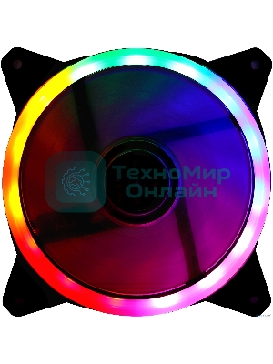 Вентилятор для корпуса Digma DFAN-FRGb3 черный, 120 мм, 1200 об/мин, 23 дБ, 4 pin