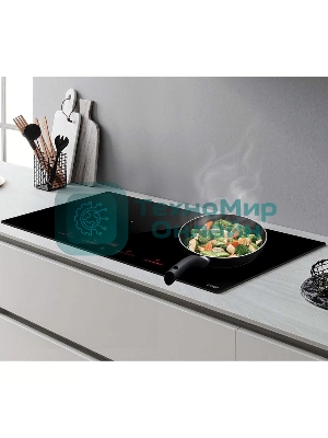 Индукционная варочная панель Elica, 87см, две Bridge zone, сенсорное управление, 9 уровней мощности, Booster, индикатор остаточного тепла, распознование посуды, пауза, подогрев, таймер, черный