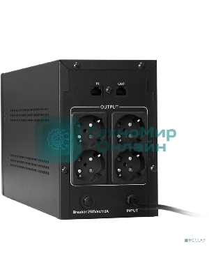Источник бесперебойного питания ExeGate SpecialPro Smart LLB-2200.LCD.AVR.EURO.RJ 2200VA/1300W, LCD, AVR, 4 евророзетки, RJ45/11, черный