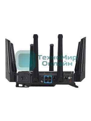 Маршрутизатор ASUS GT-BE19000, черный/красный, 90IG0850-MO9A0V
