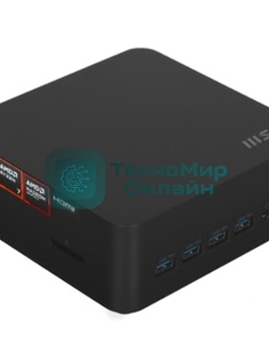 Мини ПК MSI Cubi Z AI 8M-027BRU Ryzen 7 8845HS (3.8) 780M CR без ОС WiFi BT 120W (936-B03231-029)