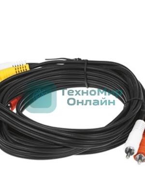 Кабель PERFEO 3xRCA вилка - 3xRCA вилка, длина 3 м