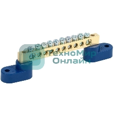 Шина нулевая ШНИ-6х9-10 У2-С на 2-х. угл. изол. IEK YNN10-69-10C2-K07