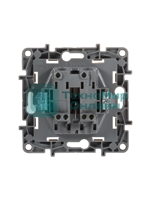 Механизм выключателя 2-кл. СП Etika 10АX безвинт. зажимы сл. кость Legrand 672302