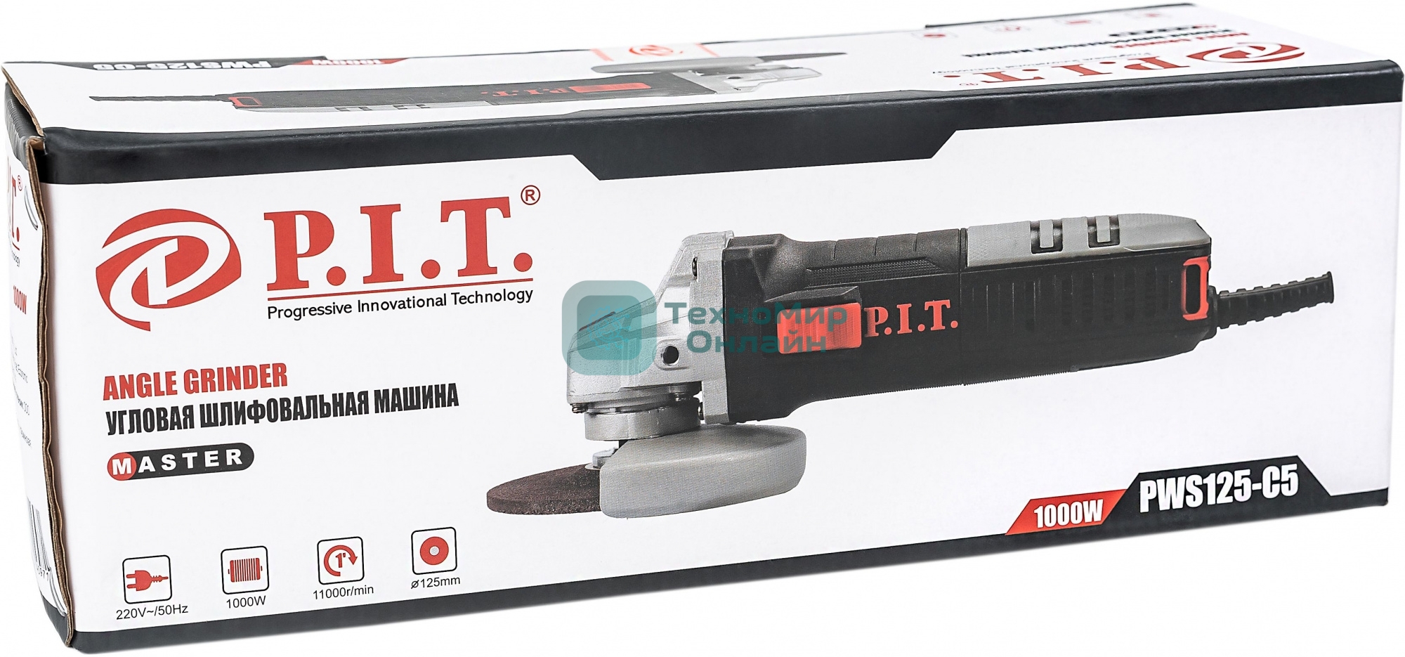 Угловая шлифовальная машина P.I.T. PWS125-C5 d=125мм