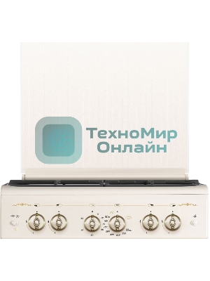 Плита газовая Gefest ПГ 5100-02 0182 бежевый, конфорок 4 шт, духовка 52 л, 50 см x 85 см x 58.5 см