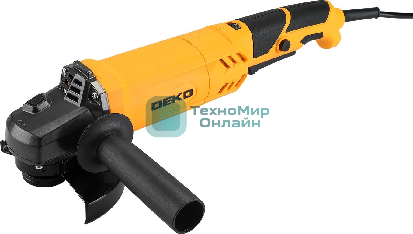 Угловая шлифовальная машина Deko DKAG1500 1500Вт 12000об/мин рез.шпин.:M14 d=125мм