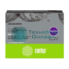 Картридж ленточный Cactus CS-DK22223 50 мм, черный шрифт, белый фон, 30.48 м для Brother P-touch QL-500, QL-550, QL-700, QL-800