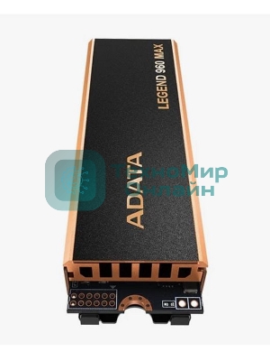 Накопитель SSD ADATA LEGEND 960 MAX, 4Tb, M.2 2280, PCIe 4.0 x4, NVMe, R/W 7400/6800, с радиатором