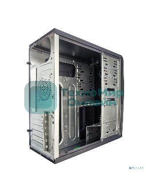 Компьютерный корпус Miditower ExeGate CP-604 Black, ATX, (без БП), 2хUSB, Audio