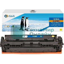 Картридж G&G аналог HP CF402X/201X желтый 2.3k с чипом