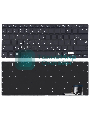 Клавиатура для ноутбука Samsung NP730U3E NP740U3E черная с подсветкой