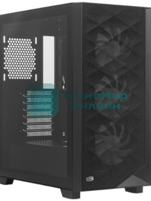 Компьютерный корпус PcCooler C3D510 BK ARGb черный без БП ATX 3x120мм 2xUSB3.0 1xUSB3.1 audio bott PSU
