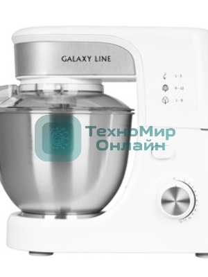 Миксер Galaxy Line GL 2231, белый, планетарный, 700 Вт, 12 скоростей