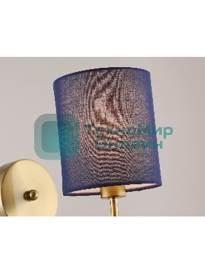 Настенный светильник Ambrella light LH71275 BS/DB латунь/темно синий E14 max 40W 225*120*250