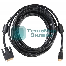 Кабель Buro 24M/19M 10м позол/ферритовые кольца