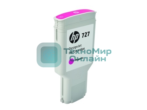 Картридж струйный HP 727 F9J77A пурпурный для HP DJ T1500/T1530/T2500/T2530/T920/T930 (300мл)
