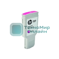 Картридж струйный HP 727 F9J77A пурпурный для HP DJ T1500/T1530/T2500/T2530/T920/T930 (300мл)