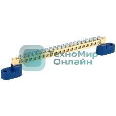 Шина нулевая ШНИ-6х9-20 У2-С на 2-х. угл. изол. IEK YNN10-69-20C2-K07