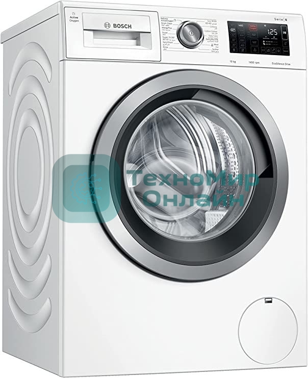 Стиральная машина Bosch WAL28PH0GC Отдельно стоящая Series 6, загрузка 10 кг, функция Home Connect, EcoSilence, AllergyPlus, WaveDrum