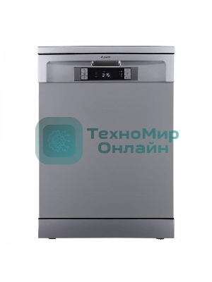 Посудомоечная машина Бирюса DWF-614/6 M, серый, 59.8 см, 14 компл., 49 дБ, класс A++
