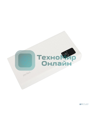 Портативный аккумулятор Perfeo Powerbank MOUNTAINS 30000 mAh/LED дисплей/PD + QC 3.0/Type-C/4 USB/Выход: 3A, max 22.5W White (PF_D0162)