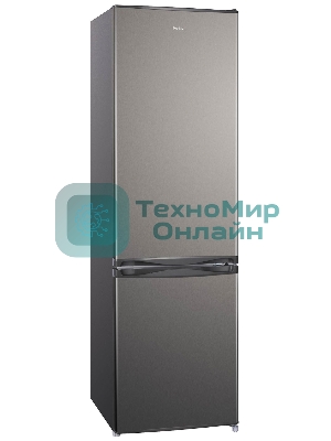 Холодильник Evelux FS 2220 X серый двухкамерный 188/64л морозилка снизу