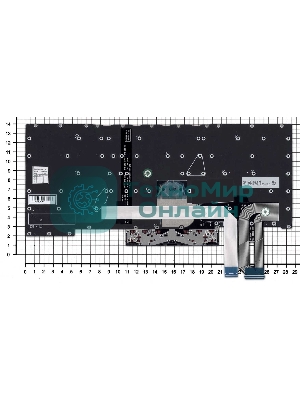 Клавиатура для ноутбука Lenovo ThinkPad X1 Extreme 2nd Gen. черная с подсветкой